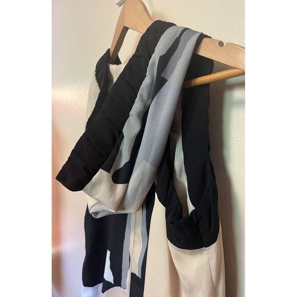 Anthropologie Twinkle by Wenlan Graphic Print Hoodie Dress Mini Sz 2 Sleeveless - Picture 13 of 16